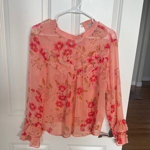 Floral Ruffle Blouse